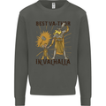 Best Va Thor in Valhalla Viking Fathers Day Kids Sweatshirt Jumper Storm Grey