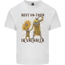 Best Va Thor in Valhalla Viking Fathers Day Kids T-Shirt Childrens White