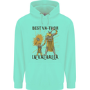 Best Va Thor in Valhalla Viking Fathers Day Mens 80% Cotton Hoodie Peppermint