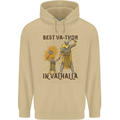 Best Va Thor in Valhalla Viking Fathers Day Mens 80% Cotton Hoodie Sand