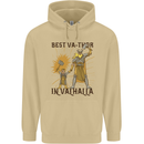 Best Va Thor in Valhalla Viking Fathers Day Mens 80% Cotton Hoodie Sand
