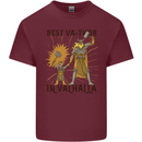 Best Va Thor in Valhalla Viking Fathers Day Mens Cotton T-Shirt Tee Top Maroon
