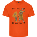 Best Va Thor in Valhalla Viking Fathers Day Mens Cotton T-Shirt Tee Top Orange