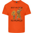 Best Va Thor in Valhalla Viking Fathers Day Mens Cotton T-Shirt Tee Top Orange