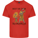 Best Va Thor in Valhalla Viking Fathers Day Mens Cotton T-Shirt Tee Top Red