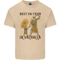 Best Va Thor in Valhalla Viking Fathers Day Mens Cotton T-Shirt Tee Top Sand