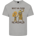 Best Va Thor in Valhalla Viking Fathers Day Mens Cotton T-Shirt Tee Top Sports Grey