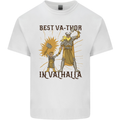 Best Va Thor in Valhalla Viking Fathers Day Mens Cotton T-Shirt Tee Top White