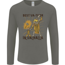 Best Va Thor in Valhalla Viking Fathers Day Mens Long Sleeve T-Shirt Charcoal