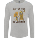 Best Va Thor in Valhalla Viking Fathers Day Mens Long Sleeve T-Shirt Sports Grey