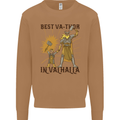 Best Va Thor in Valhalla Viking Fathers Day Mens Sweatshirt Jumper Caramel Latte