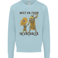 Best Va Thor in Valhalla Viking Fathers Day Mens Sweatshirt Jumper Light Blue