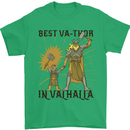 Best Va Thor in Valhalla Viking Fathers Day Mens T-Shirt Cotton Gildan Irish Green