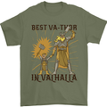 Best Va Thor in Valhalla Viking Fathers Day Mens T-Shirt Cotton Gildan Military Green