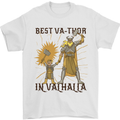 Best Va Thor in Valhalla Viking Fathers Day Mens T-Shirt Cotton Gildan White