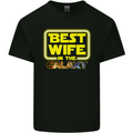 Best Wife In the Galaxy Mens Cotton T-Shirt Tee Top Black