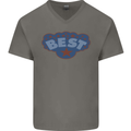 Best as Worn by Roger Daltrey Mens V-Neck Cotton T-Shirt Charcoal