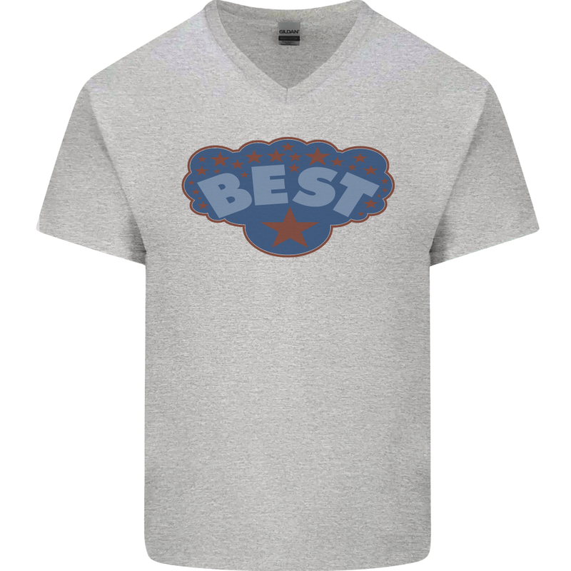 Best as Worn by Roger Daltrey Mens V-Neck Cotton T-Shirt Sports Grey