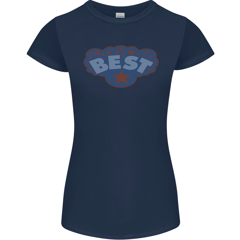 Best as Worn by Roger Daltrey Womens Petite Cut T-Shirt Navy Blue