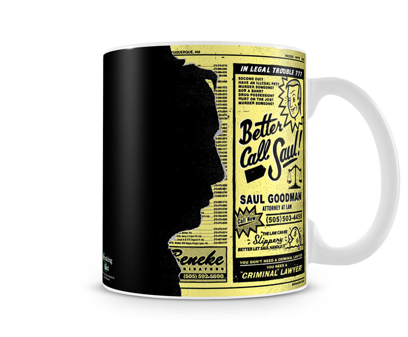 Saul  Goodman Ad white Better Call Saul coffee mug 