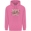 Bicycle Anatomy Funny Cycling Cyclist Funny Childrens Kids Hoodie Azalea