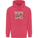 Bicycle Anatomy Funny Cycling Cyclist Funny Childrens Kids Hoodie Heliconia