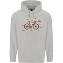 Bicycle Anatomy Funny Cycling Cyclist Funny Childrens Kids Hoodie Sports Grey