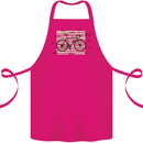 Bicycle Anatomy Funny Cycling Cyclist Funny Cotton Apron 100% Organic Pink