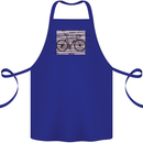 Bicycle Anatomy Funny Cycling Cyclist Funny Cotton Apron 100% Organic Royal Blue