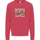 Bicycle Anatomy Funny Cycling Cyclist Funny Kids Sweatshirt Jumper Heliconia