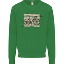 Bicycle Anatomy Funny Cycling Cyclist Funny Kids Sweatshirt Jumper Irish Green
