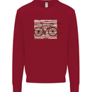 Bicycle Anatomy Funny Cycling Cyclist Funny Kids Sweatshirt Jumper Red