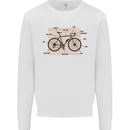 Bicycle Anatomy Funny Cycling Cyclist Funny Kids Sweatshirt Jumper White