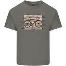 Bicycle Anatomy Funny Cycling Cyclist Funny Kids T-Shirt Childrens Charcoal