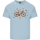 Bicycle Anatomy Funny Cycling Cyclist Funny Kids T-Shirt Childrens Light Blue