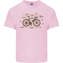 Bicycle Anatomy Funny Cycling Cyclist Funny Kids T-Shirt Childrens Light Pink