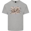Bicycle Anatomy Funny Cycling Cyclist Funny Kids T-Shirt Childrens Sports Grey