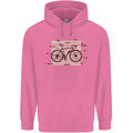Bicycle Anatomy Funny Cycling Cyclist Funny Mens 80% Cotton Hoodie Azelea