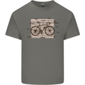 Bicycle Anatomy Funny Cycling Cyclist Funny Mens Cotton T-Shirt Tee Top Charcoal