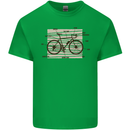 Bicycle Anatomy Funny Cycling Cyclist Funny Mens Cotton T-Shirt Tee Top Irish Green