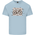 Bicycle Anatomy Funny Cycling Cyclist Funny Mens Cotton T-Shirt Tee Top Light Blue