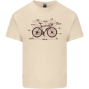 Bicycle Anatomy Funny Cycling Cyclist Funny Mens Cotton T-Shirt Tee Top Natural