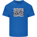 Bicycle Anatomy Funny Cycling Cyclist Funny Mens Cotton T-Shirt Tee Top Royal Blue