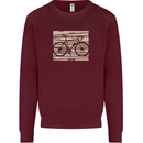 Bicycle Anatomy Funny Cycling Cyclist Funny Mens Sweatshirt Jumper Maroon