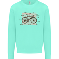Bicycle Anatomy Funny Cycling Cyclist Funny Mens Sweatshirt Jumper Peppermint