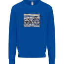 Bicycle Anatomy Funny Cycling Cyclist Funny Mens Sweatshirt Jumper Royal Blue