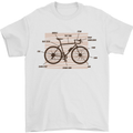 Bicycle Anatomy Funny Cycling Cyclist Funny Mens T-Shirt 100% Cotton White