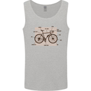 Bicycle Anatomy Funny Cycling Cyclist Funny Mens Vest Tank Top Sports Grey
