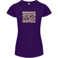 Bicycle Anatomy Funny Cycling Cyclist Funny Womens Petite Cut T-Shirt Purple