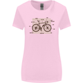 Bicycle Anatomy Funny Cycling Cyclist Funny Womens Wider Cut T-Shirt Light Pink